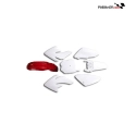 PLÁSTICOS CRF70 BLANCO/GUARDABARROS ROJO