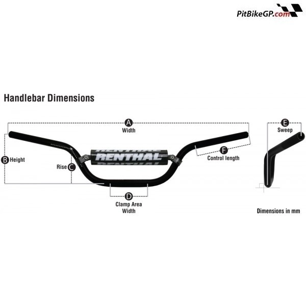 MANILLAR RENTHAL TWIN WALL 921 NEGRO
