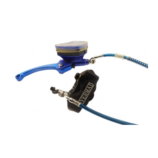 KIT FRENO COMPLETO RADIAL 4 PISTONES OVERMAD