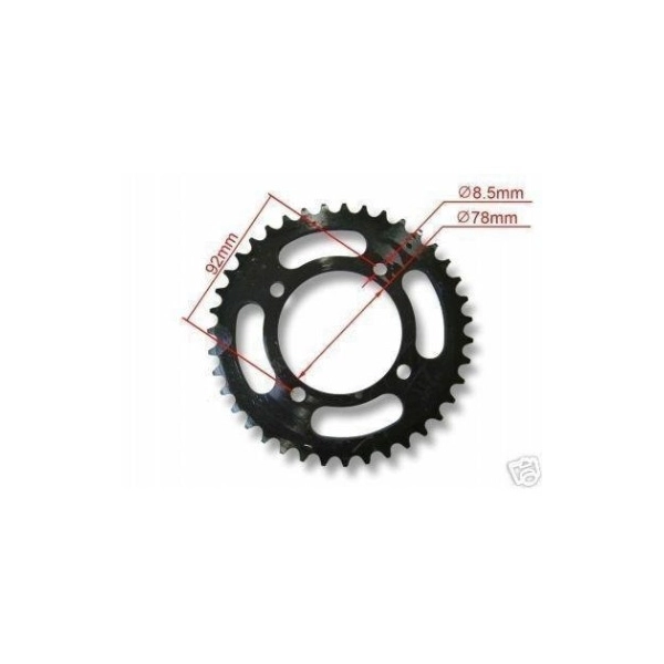 Coronas universales de todas las medidas para Pit Bikes